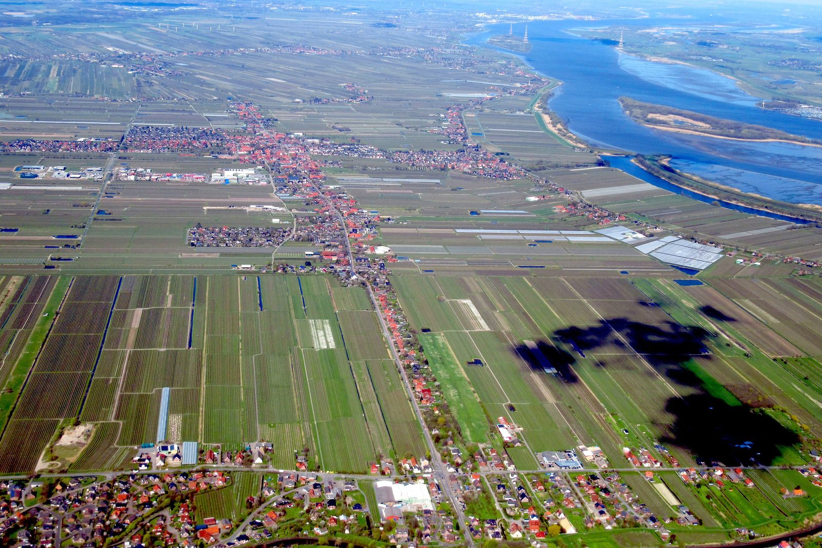 Das Alte Land aus der Luft
