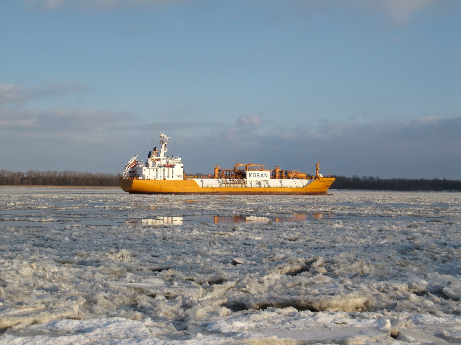 Eisgang auf der Elbe (Februar 2012)