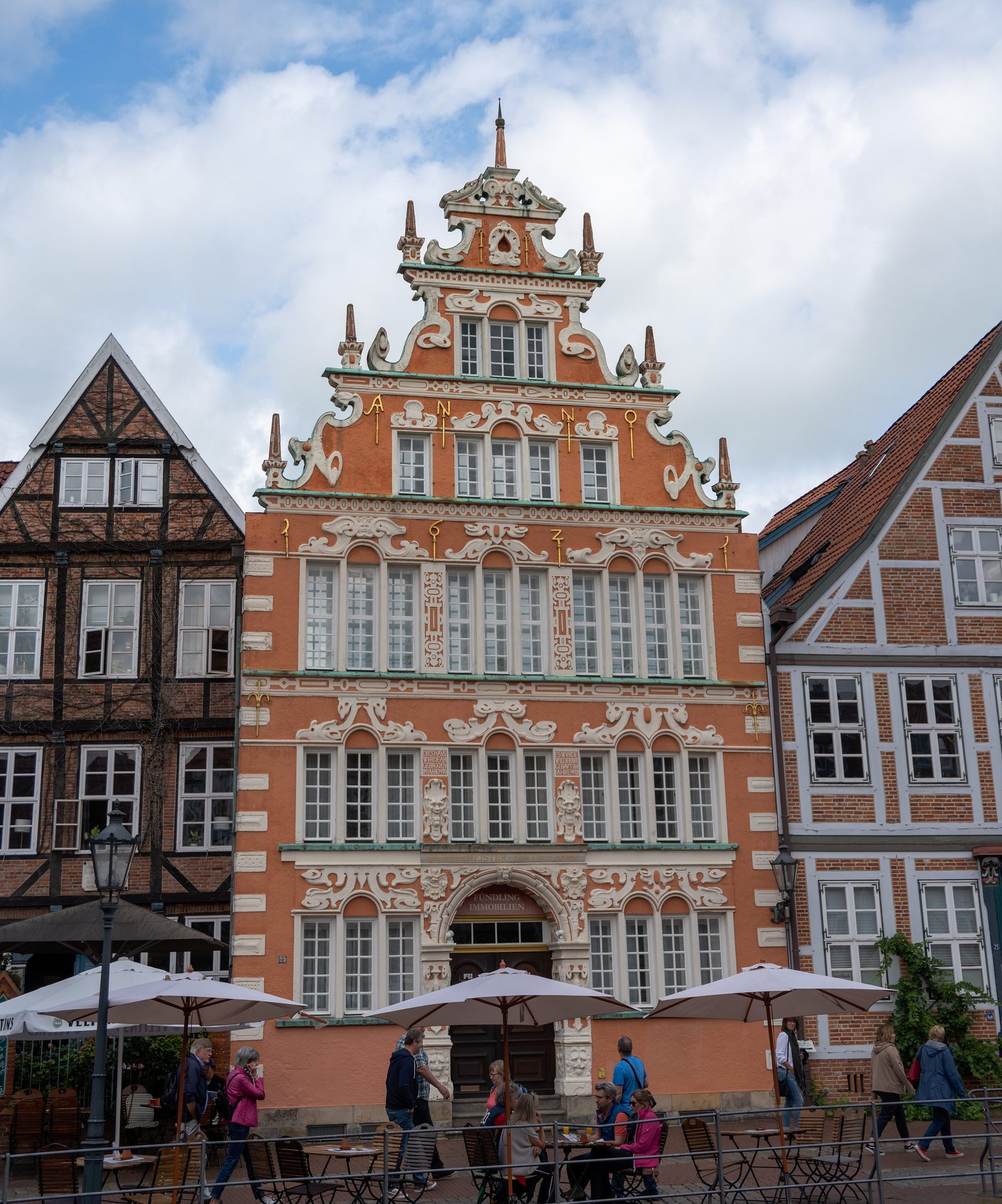 Die Renaissance-Fassade des Bürgermeister-Hintze-Hauses (1621)