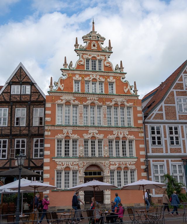 Die Renaissance-Fassade des Bürgermeister-Hintze-Hauses (1621)