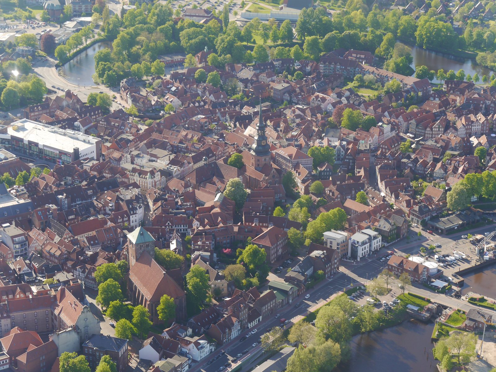 Luftbild der Stader Innenstadt