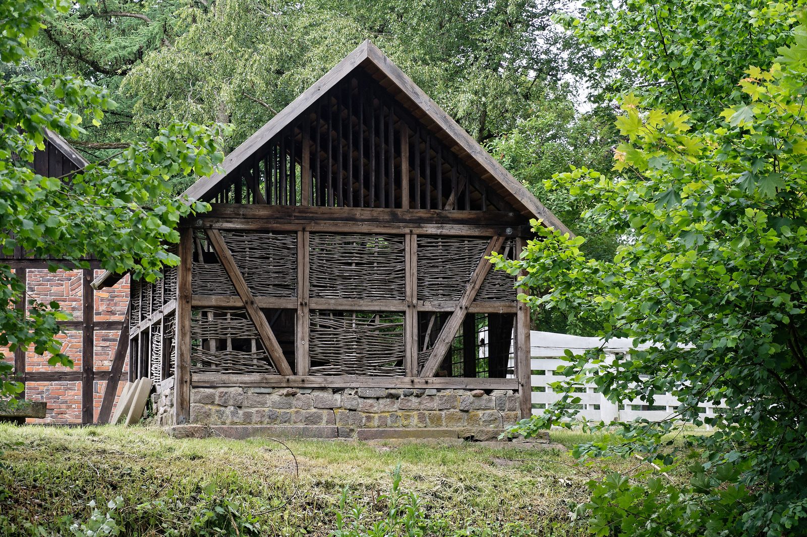 Fachwerkscheune im Freilichtmuseum auf der Insel