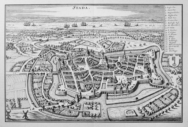 „Stada“ – Stadtansicht aus der Merian-Topographie