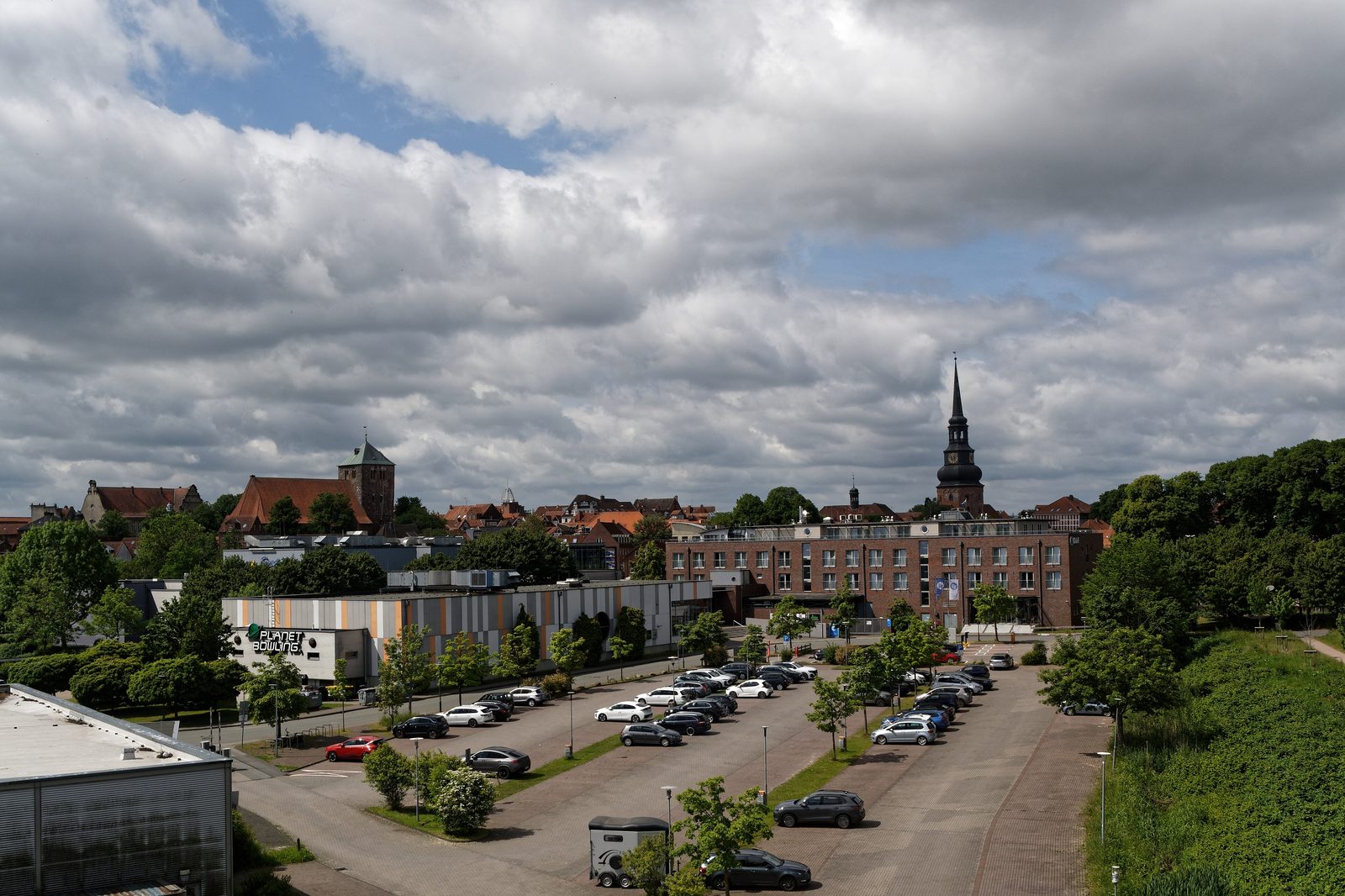 Blick vom Wall auf die Altstadt